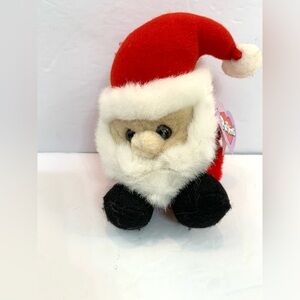VTG Swibco Puffkins Santa Plush Ball 6” Plushie with Tag 1997